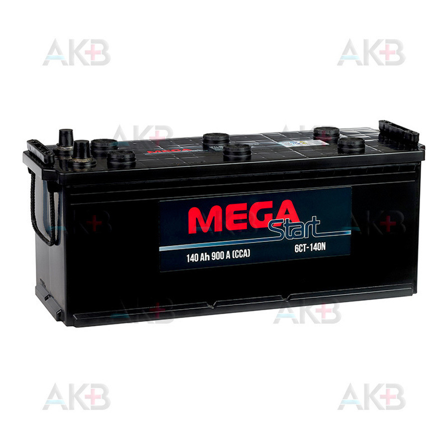 Автомобильный аккумулятор MEGA START 140 Ач 900A прямая пол. (513х189х217) 6СТ-140N