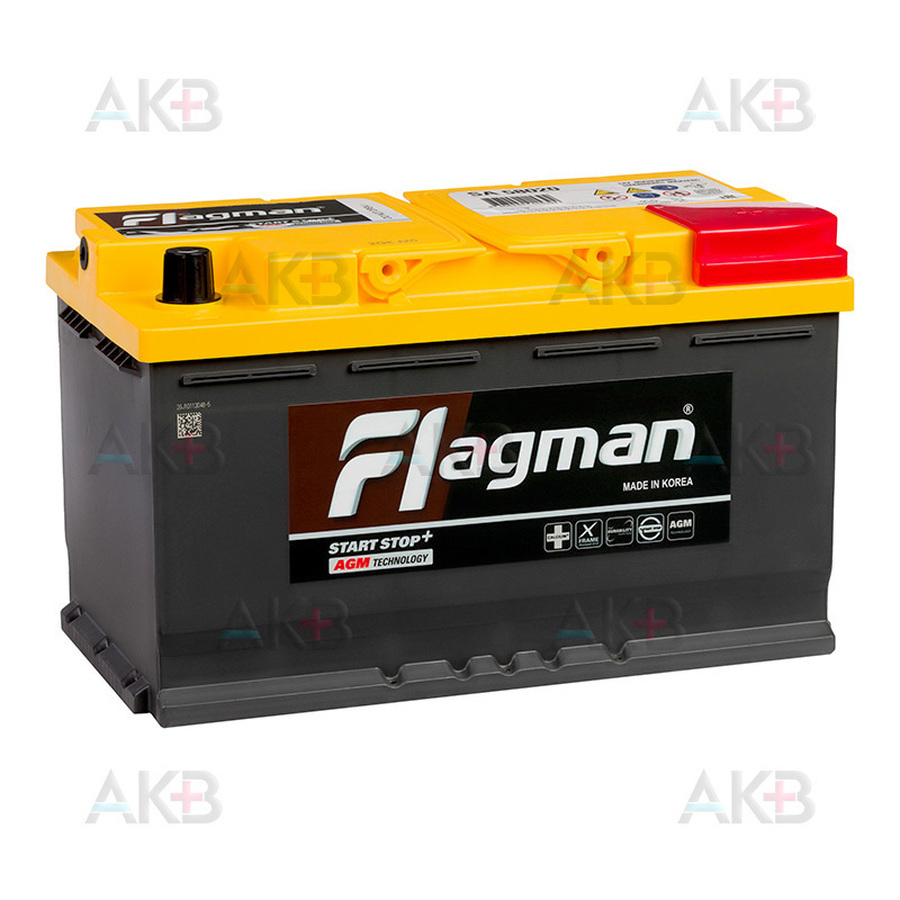 Автомобильный аккумулятор Flagman AGM 80 L4 720A (315x175x190) AX 580800 58020