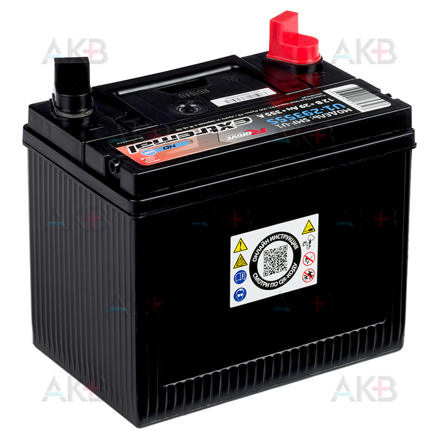 Мото аккумулятор Rdrive U1 12V 29Ah 355A прям. (196x132x185) eXtremal HD