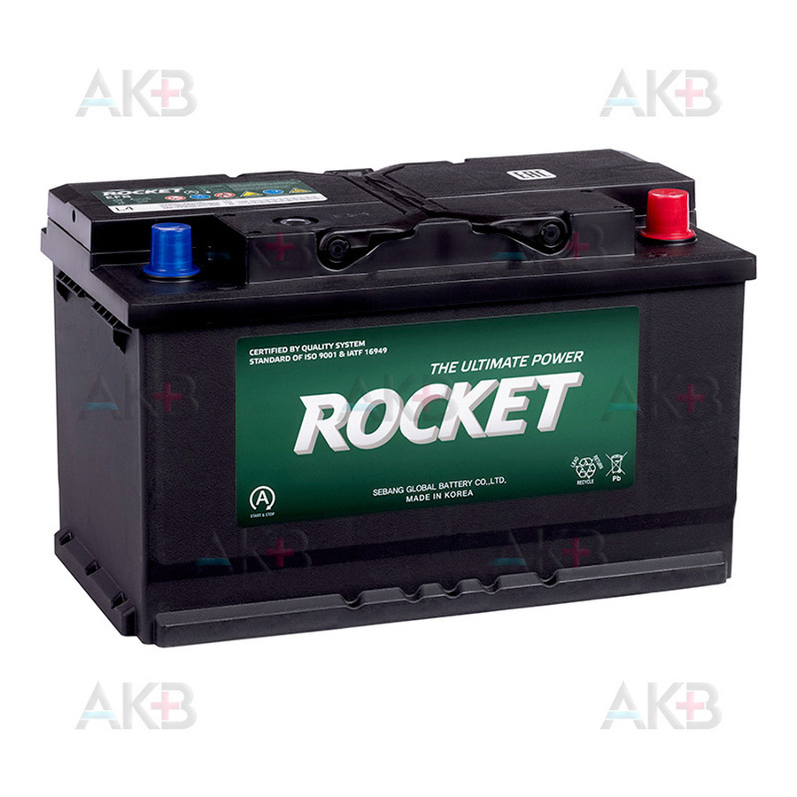 Автомобильный аккумулятор Rocket EFB L4 80 Ah 730A обр. пол. (315x175x190)