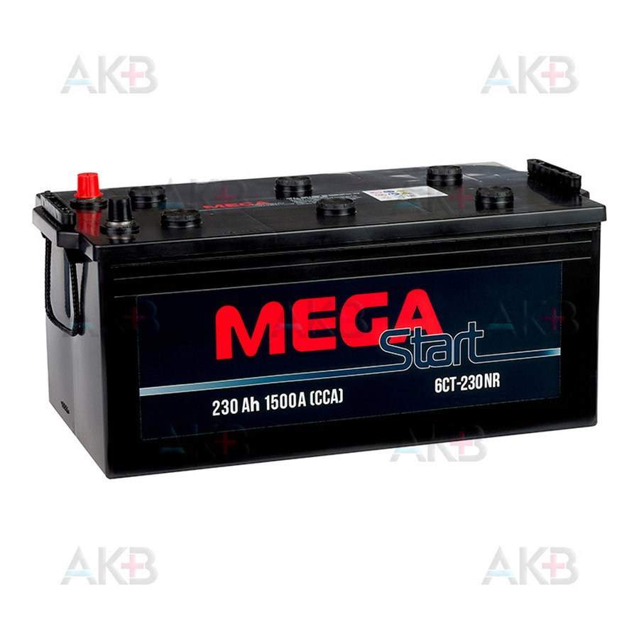 Автомобильный аккумулятор MEGA START 230Ач 1500A (518x276x242) обратная пол.