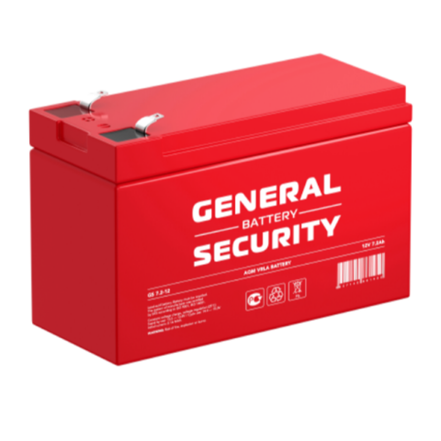 Аккумуляторная батарея GENERAL SECURITY 12V 7.2 Ah (GS 7.2-12) 151x65x94
