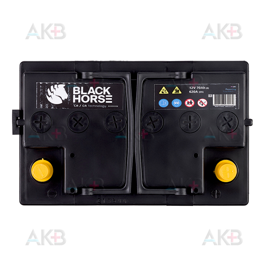 Автомобильный аккумулятор Black Horse 70R 620A 278x175x175 (низкий)