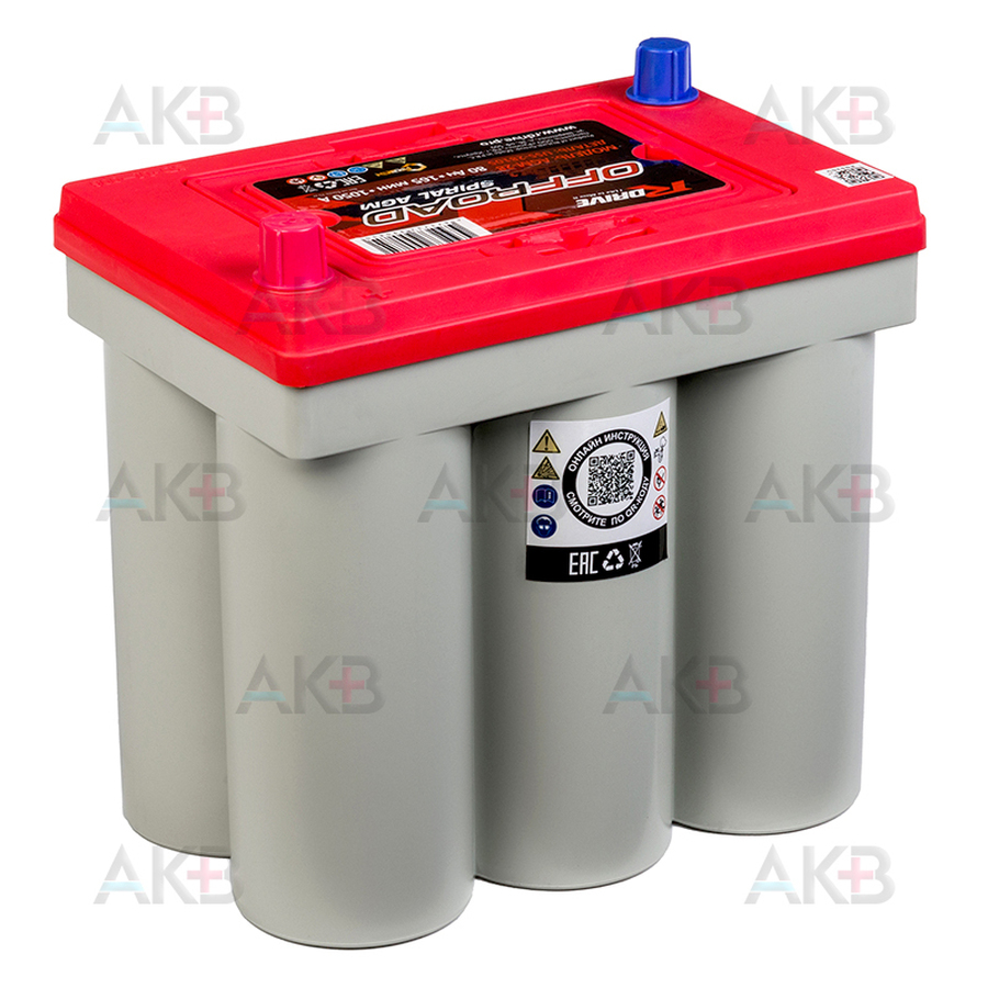 Автомобильный аккумулятор RDrive SPIRAL OFFROAD AGM-28 12V 80Ah 1050A (263х179х257) USS-28105