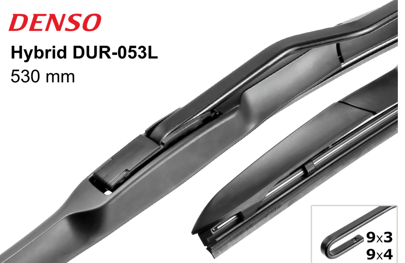 Щетки стеклоочистителя  Комплект Denso Гибридные Универсальные 550/530 мм. (К1920-7585)