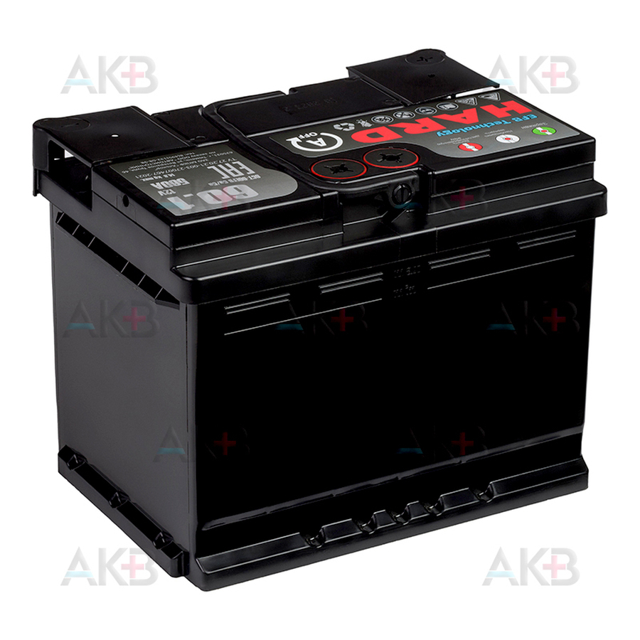 Автомобильный аккумулятор HARD EFB 60 Ач 560A п.п. (242x175x190)