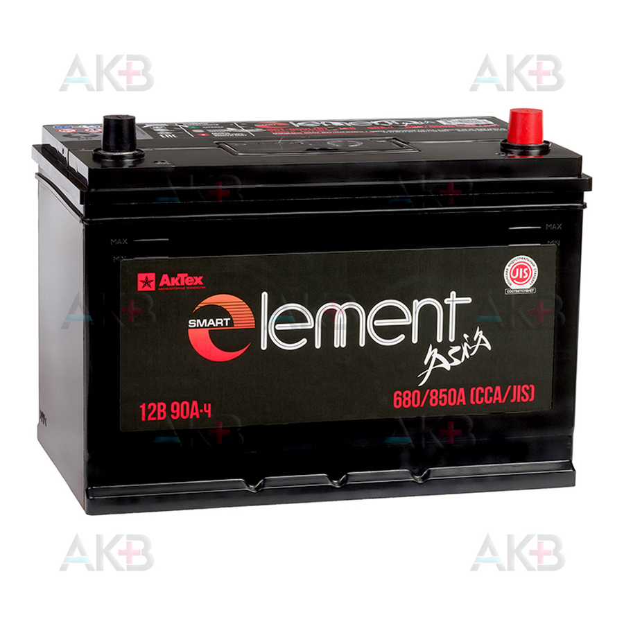 Автомобильный аккумулятор Smart Element 105D31L 90Ач 680A обр. пол. (300x175x225)