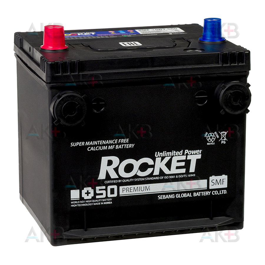 Автомобильный аккумулятор Аккумулятор Rocket SMF 70DT-560 55 Ач 560А (202x175x205) 4 клеммы