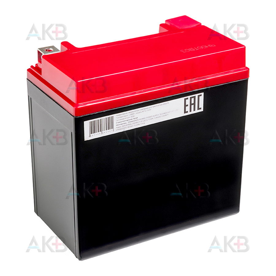 Мото аккумулятор WBR MT12-14 MF AGM 14 Ач 210А прямая пол.(150x87x145) YTX16-BS, YB16B-A