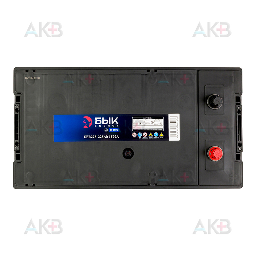 Автомобильный аккумулятор БЫК Energy EFB 225Ah 1500A обр. пол. (517х275х231)