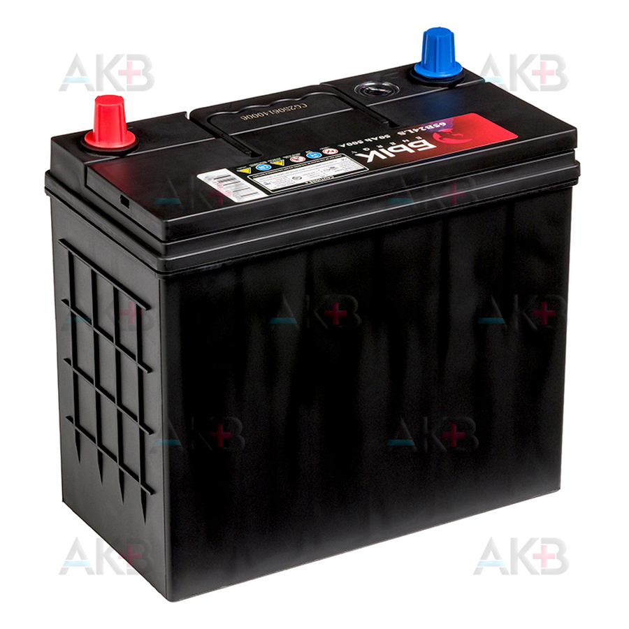 Автомобильный аккумулятор БЫК Energy 65B24LS 50Ah 500A обр. пол. (236x129x225) узкие. клеммы
