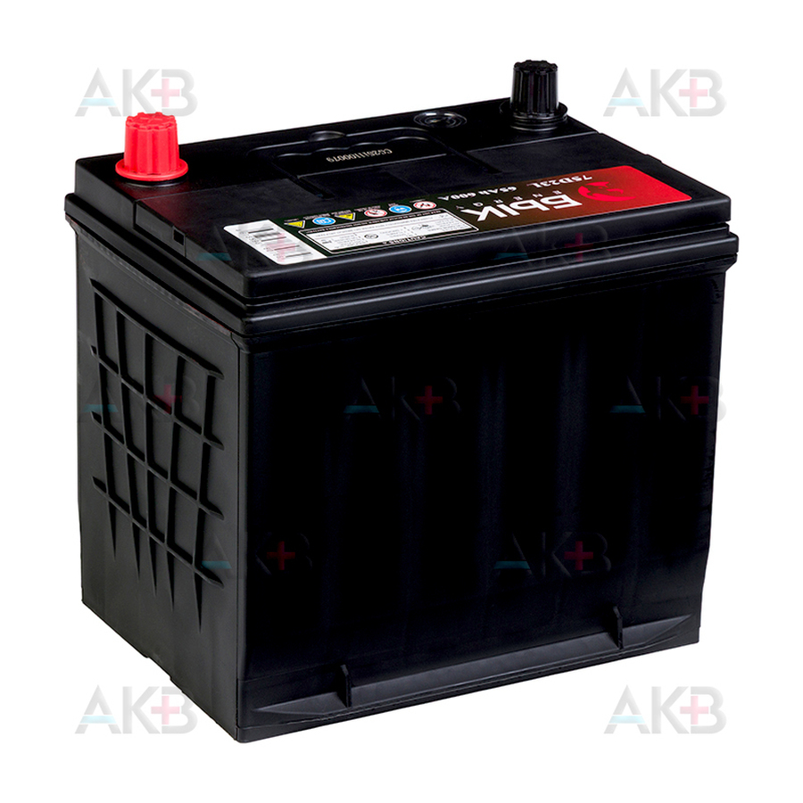 Автомобильный аккумулятор БЫК Energy 75D23L 65Ah 600A обр. пол. (230x170x225) бортик