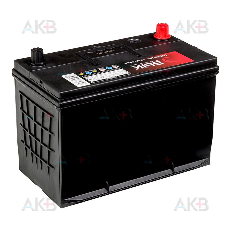 Автомобильный аккумулятор БЫК Energy 105D31R 90Ah 800A прям. пол. (300x176x225) бортик