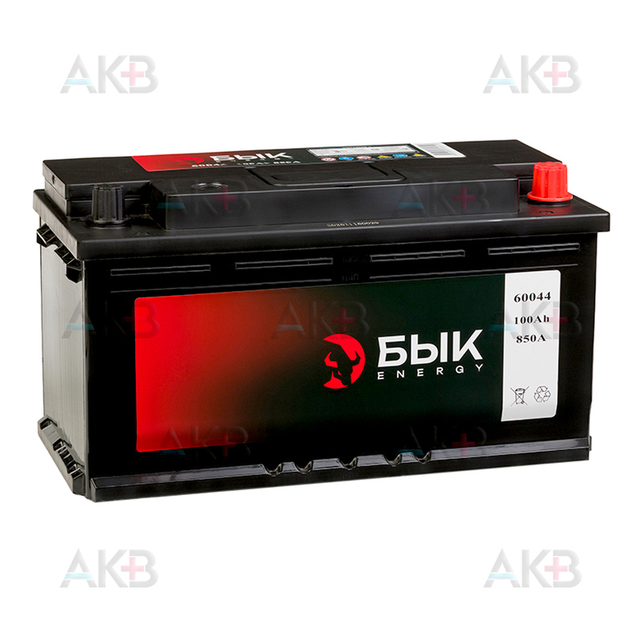 Автомобильный аккумулятор БЫК Energy 60044 100Ah 850A обр. пол. (353x175x190)