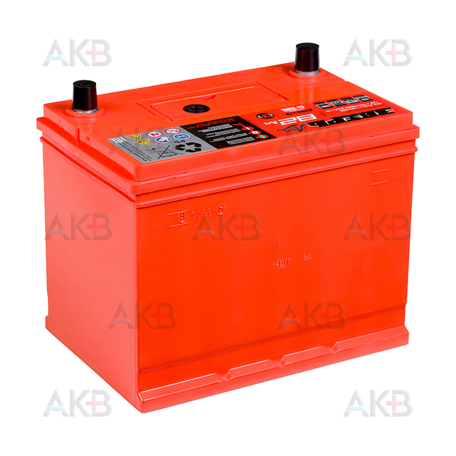 Автомобильный аккумулятор Зверь Asia 110D26R 82Ач 750A прям. (260х175х225) ЗВА 82-З-L