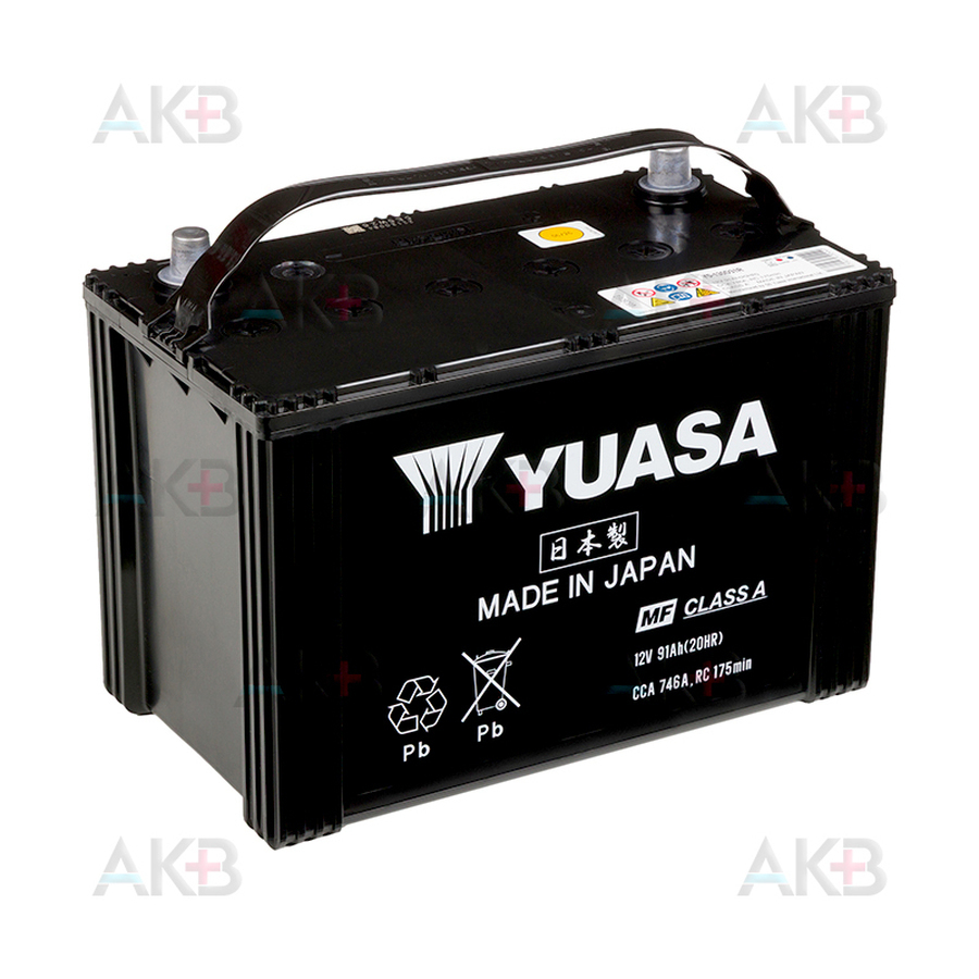 Автомобильный аккумулятор YUASA Y5 130D31R 91Ah 746A прям. пол. (305x173x225) Made in Japan
