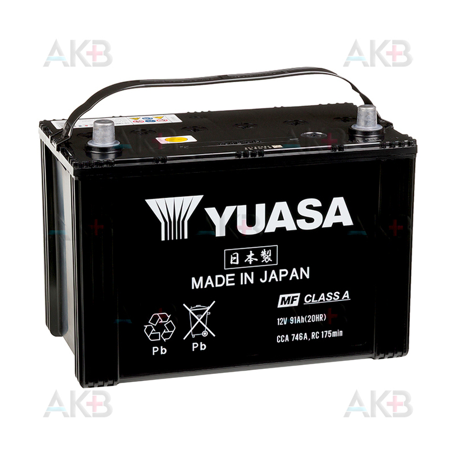 Автомобильный аккумулятор YUASA Y5 130D31R 91Ah 746A прям. пол. (305x173x225) Made in Japan