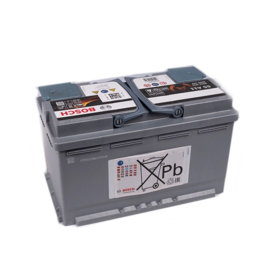 Автомобильный аккумулятор Bosch S5 AGM Start-Stop 80R (800A 315x175x190) A11