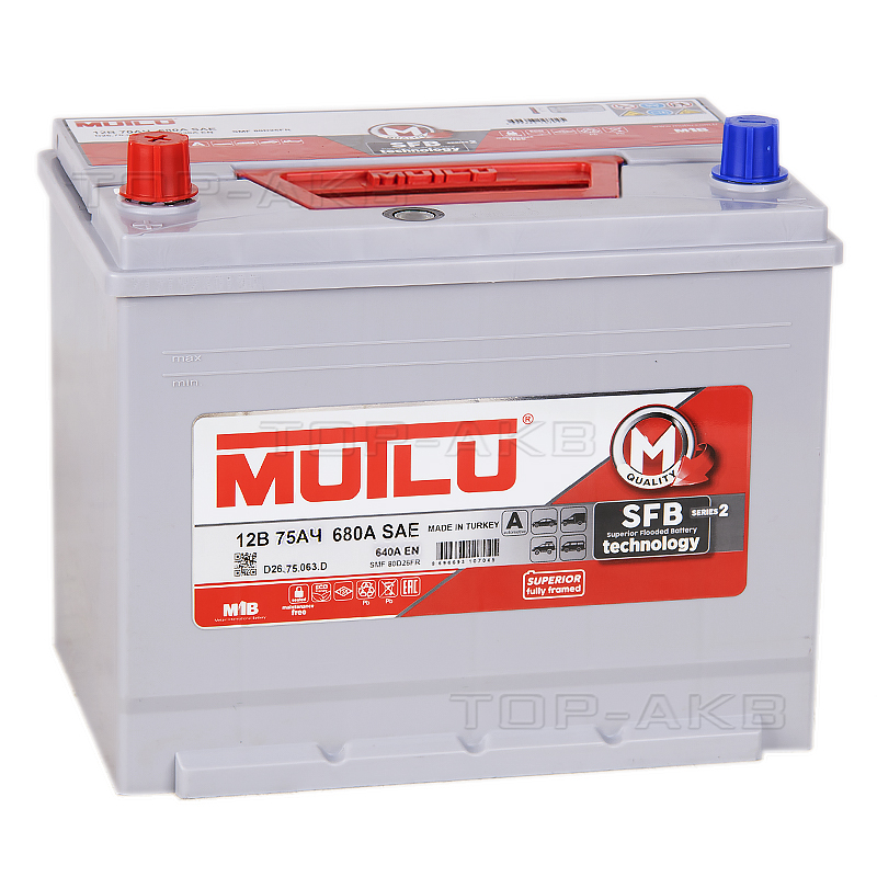 Аккумулятор mutlu 80ah