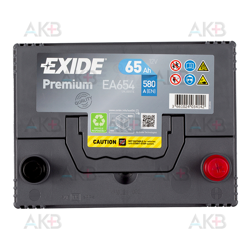 Аккумулятор exide premium ea654