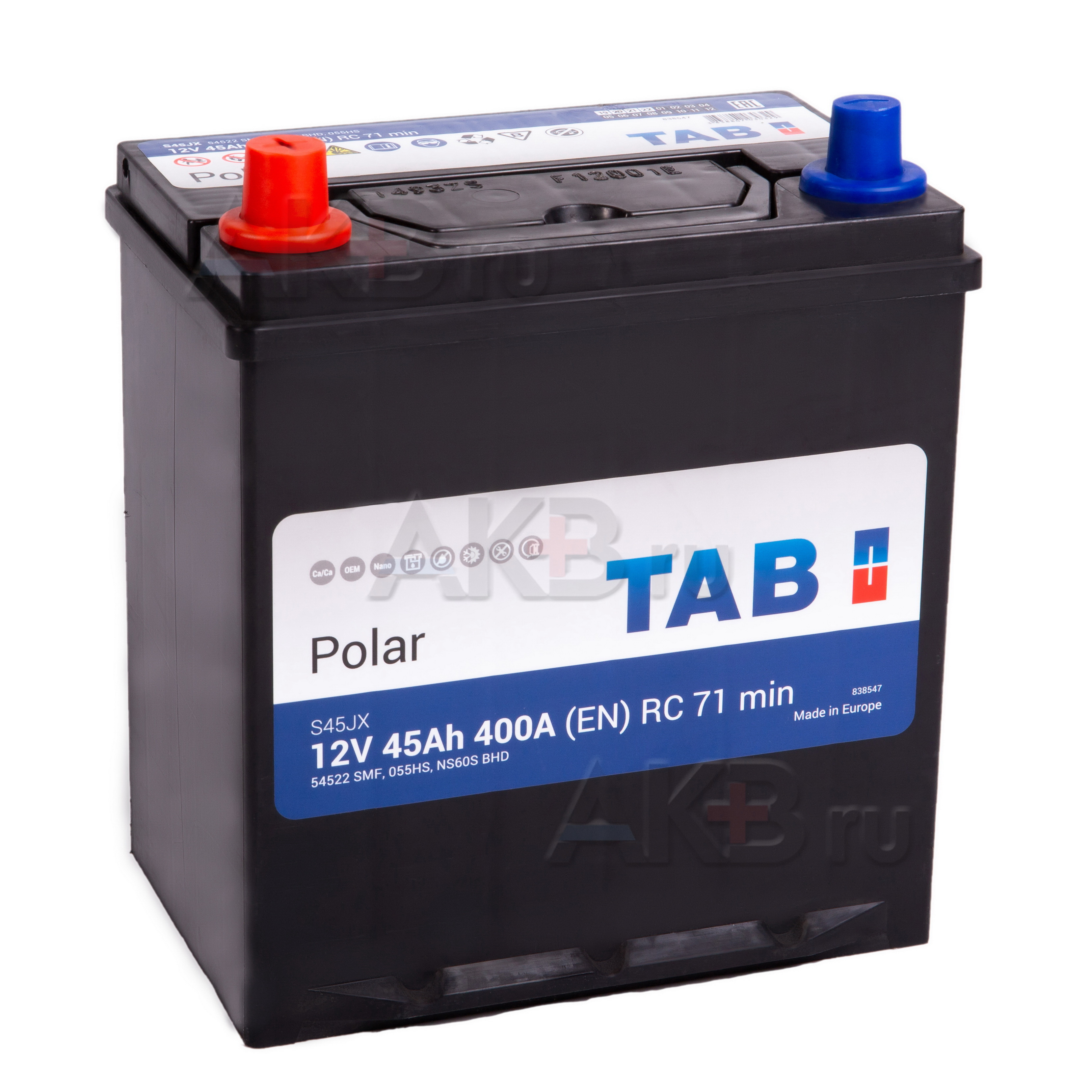 Аккумулятор tab polar 65