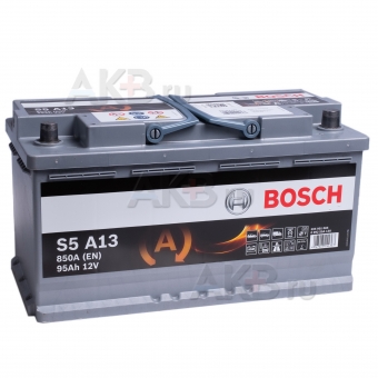 Bosch S5 AGM Start-stop 95R (850A 353x175x190) A13