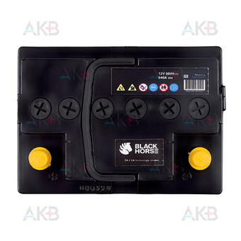 Автомобильный аккумулятор Black Horse 60R 540A 242x175x190. Фото 2