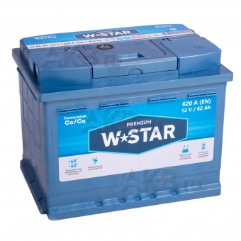 W STAR 62 Ач обр. пол. 620А (242x175x190)