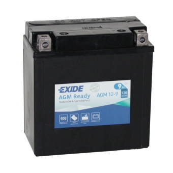 Exide AGM Ready 12-9 12V 9Ah 120A (135x75x140) прям. пол.