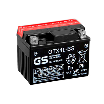 GS GTX4L-BS 12V 3Ah 50А (114x71x86) обр. пол. AGM сухозаряж. (GS YUASA)