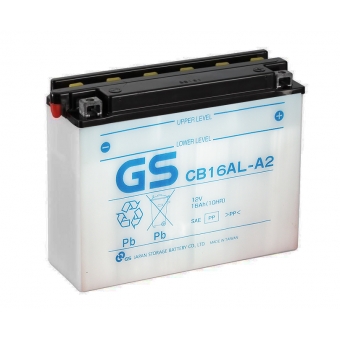 GS CB16AL-A2 12V 16Ah 200A (207x72x164) обр. пол. Heavy Duty сухозаряж. GS YUASA