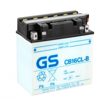 GS CB16CL-B 12V 19Ah 240A (176x101x177) обр. пол. Heavy Duty сухозаряж. (без электролита) GS YUASA