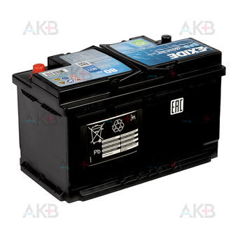 Автомобильный аккумулятор Exide Start-Stop EFB 80R (720А 315x175x190) EL800. Фото 2