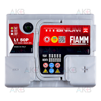 Автомобильный аккумулятор Fiamm Titanium Pro 50R 460A (207x175x190) L1 50P. Фото 1