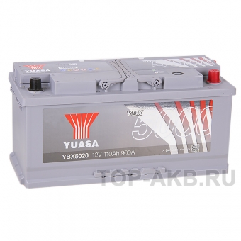 YUASA YBX5020 110 Aч 900А обр. пол. (393x175x190)