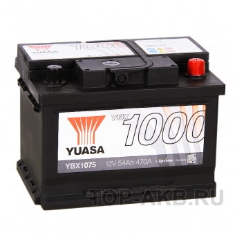 YUASA YBX1075 54Ач 470А обр. пол. (242x175x175) низк.