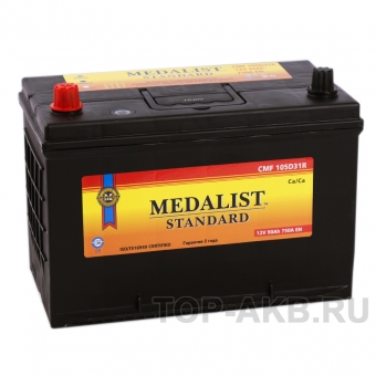 Medalist Standard 105D31R (90L 750A 300х172х223)