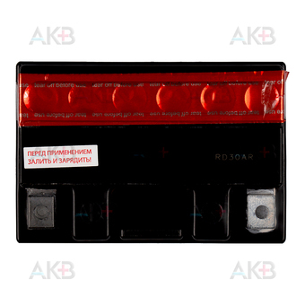 Мото аккумулятор RDrive YB14-A-PW 12V 12,6Ah 210А прям. пол. AGM сухозаряж. (135x90x166) eXtremal SILVER. Фото 1