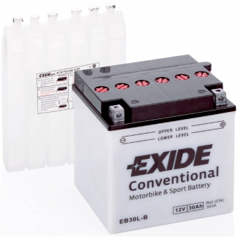 Exide Conventional EB30L-B 12V 30Ah 300A (166х126х175) обр. пол. (сухоз.)