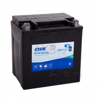 Exide AGM Ready 12-31 12V 30Ah 430A (166х126х175) обр. пол.
