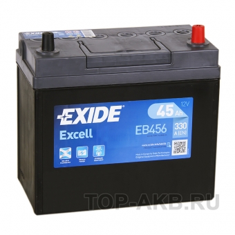 Exide Excell 45R (300A 238x129x227) EB456 уз.кл.