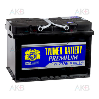 Автомобильный аккумулятор Tyumen Battery Premium 77 Ач прям. пол. 680A (278x175x190)