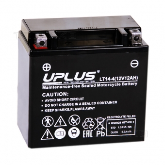 Uplus LT14-4 12V 12Ah 200А прям. пол. (150x87x145) Super Start AGM
