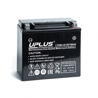 Uplus LT20H-3 12V 18Ah 310А обр. пол. (175x87x155) Super Start AGM