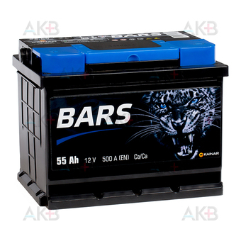 BARS 6СТ-55 АПЗ п.п. 55 Ач 500A (242x175x190)