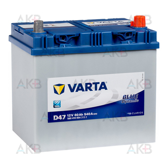 Varta Blue Dynamic D47 60R 540A 232x173x225 (560410054)