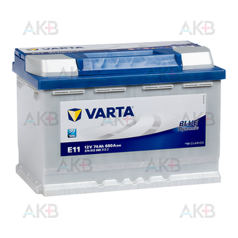 Varta Blue Dynamic E11 74R 680A 278x175x190