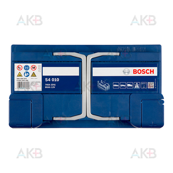 Автомобильный аккумулятор Bosch S4 010 80R 740A 315x175x175. Фото 1