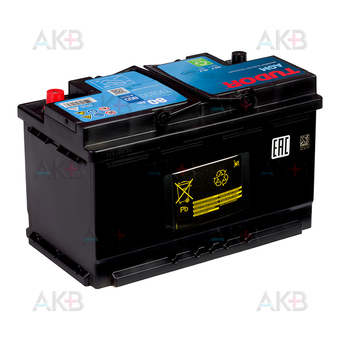 Автомобильный аккумулятор Tudor Start-Stop AGM 80R (800A 315x175x190) TK800. Фото 2