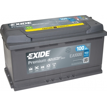 Автомобильный аккумулятор Exide Premium 100R (900А 353х175х190) EA1000